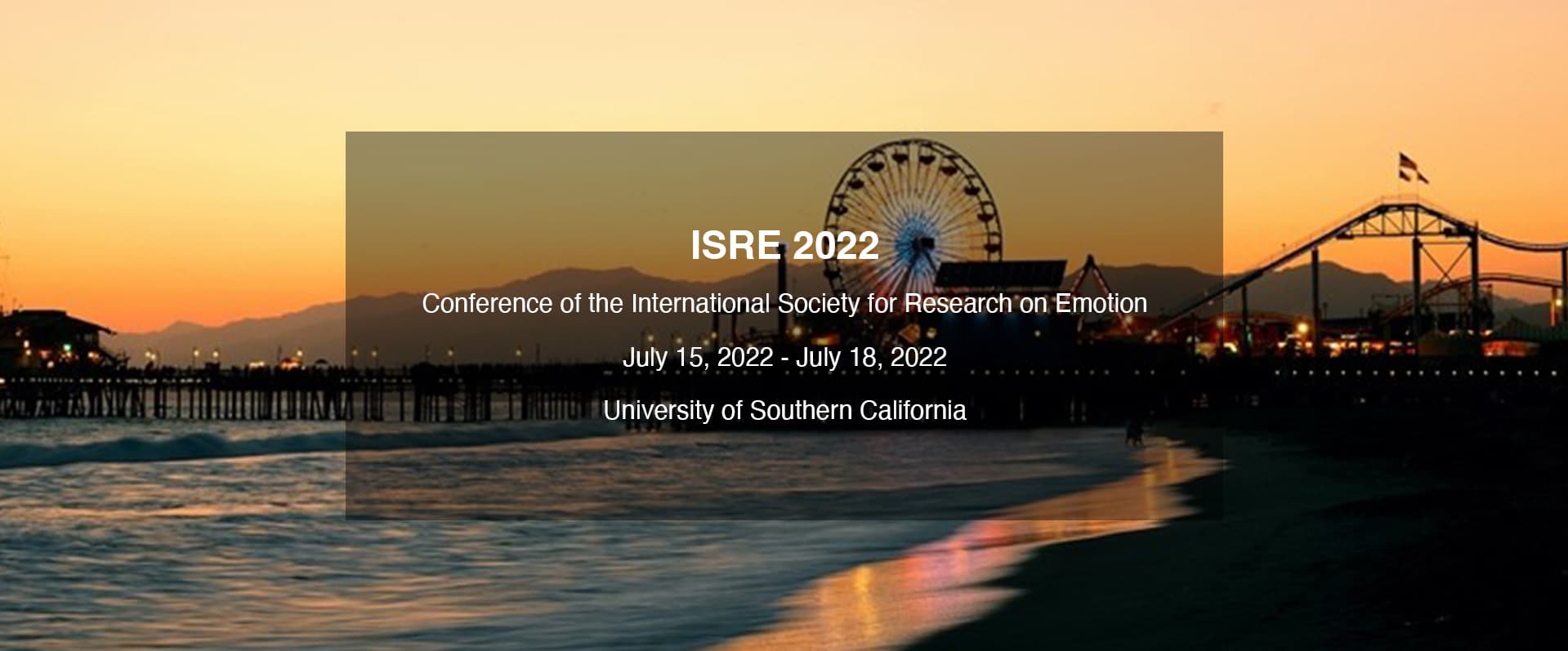 Conference of the International Society for Research on Emotion (ISRE 2022)
